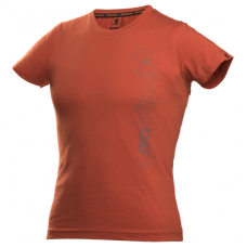 Moteriški "Xplorer" marškinėliai trumpomis rankovėmis, su "X-Cut" pjūklo atvaizdu